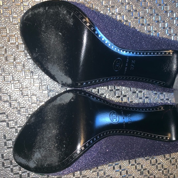 💙 CHANEL💚 1 Of A Kind Escappins 2-Tone Pumps - Picture 4 of 8